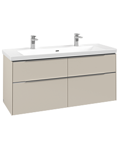 Villeroy und Boch Subway 3. 1930 C60200VN 127,2x57,6x47,8cm, sans LED / poignée aluminium brillant, gris cachemire