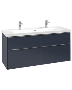 Villeroy und Boch Subway 3. 1930 C60200VQ 127,2x57,6x47,8cm, sans LED / poignée aluminium brillant, bleu marine