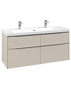 Villeroy und Boch Subway 3. 1930 C602L0VN 127,2x57,6x47,8cm, avec LED / poignée aluminium brillant, gris cachemire