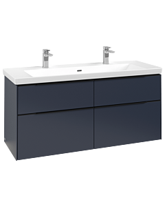 Villeroy und Boch Subway 3. 1930 C602L1VQ 127,2x57,6x47,8cm, avec LED / poignée Volcano noir, bleu marine