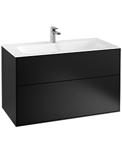 Villeroy & Boch Finion Unterschrank F02000PD 99,6x59,1x49,8cm, Black matt lacquer
