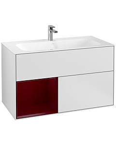Villeroy und Boch Finion Waschtischunterschrank F030HBMT 99,6x59,1x49,8cm, Regal links Peony, White matt lacquer