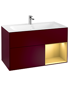 Villeroy und Boch Finion Villeroy und Boch F040HFHB 99,6x59,1x49,8cm, étagère droite or mat, Peony Matt