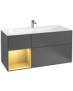 Villeroy und Boch Finion Villeroy und Boch Finion F060HFGK 119.6x59.1cm, shelf left gold matt, anthracite matt