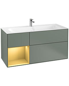 Villeroy und Boch Finion Villeroy und Boch Finion F060HFGM 119.6x59.1cm, shelf left gold matt, Olive Matt Lacquer