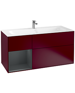 Villeroy und Boch Finion Villeroy und Boch Finion F060HGHB 119.6x59.1cm, shelf left Midnight Blue Matt Lacquer , Peony Matt