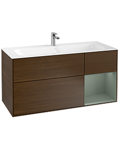 Villeroy und Boch Finion Villeroy und Boch F070GMGN 119,6x59,1cm, étagère à droite Olive Matt Lacquer , placage Olive Matt Lacquer
