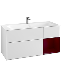 Villeroy und Boch Finion Villeroy und Boch F070HBMT 119,6x59,1cm, étagère à droite Peony , laqué blanc mat
