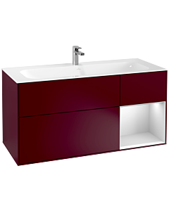 Villeroy und Boch Finion Villeroy und Boch F070MTHB 119,6x59,1cm, étagère droite laqué blanc mat, Peony Matt