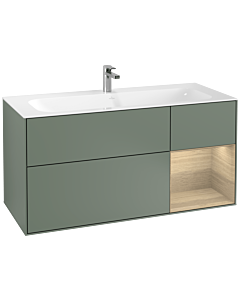 Villeroy und Boch Finion Villeroy und Boch F070PCGM 119,6x59,1cm, étagère à droite Oak Veneer , Olive Matt Lacquer