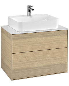 Villeroy und Boch Finion Villeroy und Boch Finion F09100PC 80x60.3x50.1cm, cover plate white matt, Oak Veneer