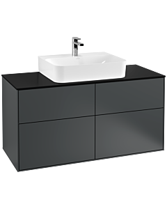 Villeroy und Boch Finion Villeroy und Boch Finion F13200HG 120x60.3cm, cover plate black matt, Midnight Blue Matt Lacquer