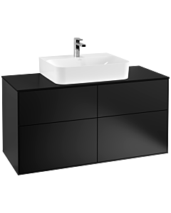 Villeroy & Boch Finion Unterschrank F13200PD 120x60,3cm, Black Matt Lacquer