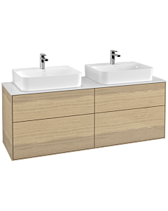 Villeroy und Boch Finion Villeroy und Boch F18100PC 160x60.3cm, plaque de finition blanc mat, Oak Veneer