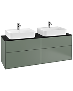 Villeroy und Boch Finion Villeroy und Boch F18200GM 160x60.3cm, plaque de finition noir mat, Olive Matt Lacquer