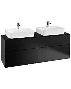 Villeroy & Boch Finion Unterschrank F18200PD 160x60,3cm, Black Matt Lacquer