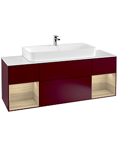 Villeroy und Boch Finion Villeroy und Boch Finion F211PCHB 160cm, cover plate white matt, shelves Oak Veneer , Peony Matt