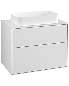 Villeroy und Boch Finion Waschtischunterschrank F22100MT 80x60,3cm, Abdeckplatte white matt, White matt lacquer