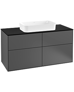 Villeroy und Boch Finion Villeroy und Boch Finion F26200GK 120x60.3cm, cover plate black matt, anthracite matt