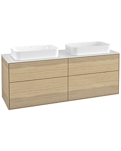 Villeroy und Boch Finion Villeroy und Boch F31100PC 160x60,3cm, plaque de finition blanc mat, Oak Veneer
