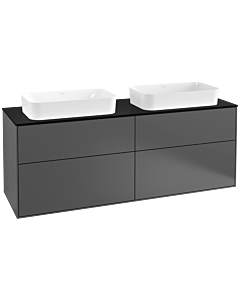 Villeroy und Boch Finion Villeroy und Boch Finion F31200GK 160x60.3cm, cover plate black matt, anthracite matt