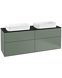 Villeroy und Boch Finion Villeroy und Boch Finion F31200GM 160x60.3cm, cover plate black matt, Olive Matt Lacquer