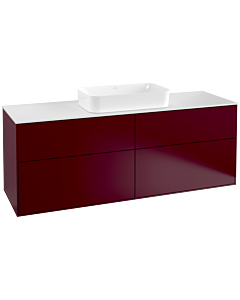 Villeroy und Boch Finion Waschtischunterschrank F32100HB 160x60,3cm, Abdeckplatte white matt, Peony Matt