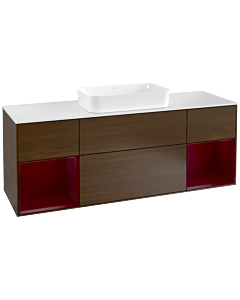 Villeroy und Boch Finion Villeroy und Boch Finion F331HBGN 160x60.3cm, cover plate white matt, shelves Peony matt lacquer, Peony veneer