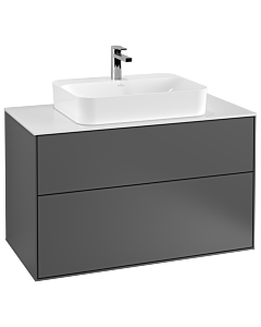 Villeroy und Boch Finion Villeroy und Boch G35100GK 100x60,3cm, Emotion, plaque de finition blanc mat, anthracite mat