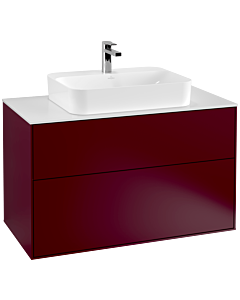 Villeroy und Boch Finion Villeroy und Boch F35100HB 100x60,3cm, plaque de finition blanc mat, Peony Matt
