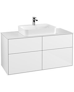 Villeroy und Boch Finion Villeroy und Boch Finion F38100GF 120x60.3cm, cover plate white matt, glossy white lacquer