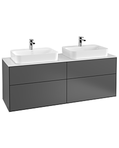 Villeroy und Boch Finion Villeroy und Boch Finion F43100GK 160x60.3cm, cover plate white matt, anthracite matt