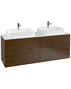 Villeroy und Boch Finion Villeroy und Boch Finion F43100GN 160x60.3cm, cover plate white matt, walnut veneer
