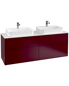 Villeroy und Boch Finion Waschtischunterschrank F43100HB 160x60,3cm, Abdeckplatte white matt, Peony Matt