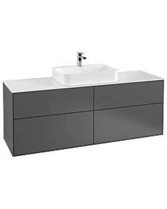 Villeroy und Boch Finion Villeroy und Boch Finion F44100GK 160x60.3cm, cover plate white matt, anthracite matt