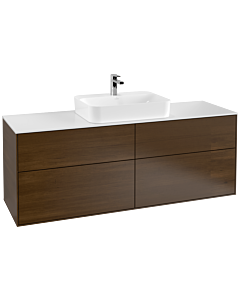 Villeroy und Boch Finion Villeroy und Boch Finion F44100GN 160x60.3cm, cover plate white matt, walnut veneer