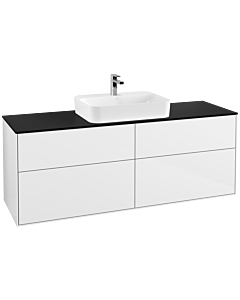 Villeroy und Boch Finion Villeroy und Boch Finion F44200GF 160x60.3cm, cover plate black matt, glossy white lacquer