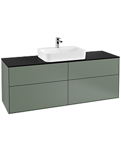 Villeroy und Boch Finion Villeroy und Boch F44200GM 160x60,3cm, plaque de finition noir mat, Olive Matt Lacquer