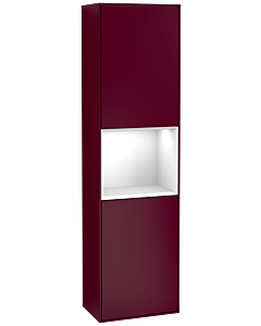 Villeroy und Boch Finion cabinet F460GFHB 41.8x151.6x27cm, left, shelf Glossy white lacquer, Peony Matt
