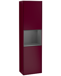 Villeroy und Boch Finion cabinet F460GKHB 41.8x151.6x27cm, left, shelf Anthracite Matt Lacquer, Peony Matt