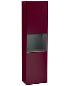 Villeroy und Boch Finion Hochschrank F460HGHB 41,8x151,6x27cm, links, Regal Midnight Blue Matt Lacquer, Peony Matt