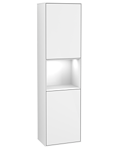 Villeroy und Boch Finion Hochschrank F470GFGF 41,8x151,6x27cm, rechts, Regal Glossy white lacquer, Glossy white lacquer