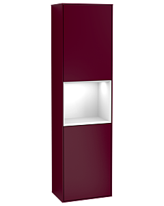 Villeroy und Boch Finion cabinet F470GFHB 41.8x151.6x27cm, right, shelf Glossy white lacquer, Peony Matt