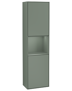 Villeroy und Boch Finion cabinet F470GMGM 41.8x151.6x27cm, right, shelf Olive Matt Lacquer , Olive Matt Lacquer
