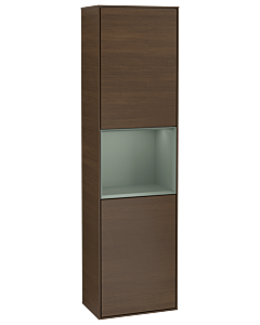 Villeroy und Boch Finion cabinet F470GMGN 41.8x151.6x27cm, right, shelf Olive Matt Lacquer , Olive Matt Lacquer veneer