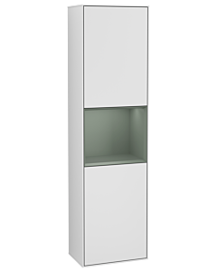 Villeroy und Boch Finion cabinet F470GMMT 41.8x151.6x27cm, right, shelf Olive Matt Lacquer , white matt lacquer
