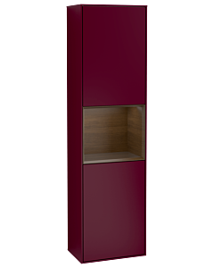 Villeroy und Boch Finion Hochschrank F470GNHB 41,8x151,6x27cm, rechts, Regal Walnut veneer, Peony Matt