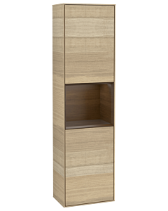Villeroy und Boch Finion cabinet F470GNPC 41.8x151.6x27cm, right, shelf Walnut Veneer , Oak Veneer