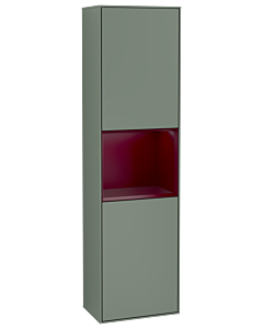 Villeroy und Boch Finion cabinet F470HBGM 41.8x151.6x27cm, right, shelf Peony Matt Lacquer, Olive Matt Lacquer