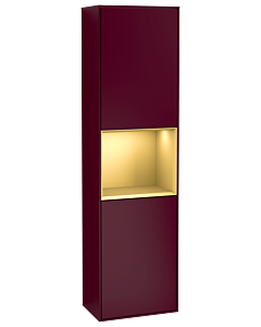 Villeroy und Boch Finion cabinet F470HFHB 41.8x151.6x27cm, right, shelf gold matt Peony Matt , Peony Matt